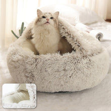 Load image into Gallery viewer, HOOPET Pet Dog Cat Bed Round Plush
