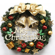 Load image into Gallery viewer, Christmas Wreath Clover Wreath Natural Pine Decorative Christmas Garland with Frost
