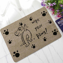 Load image into Gallery viewer, Cat Dog Paws Rubber Indoor Outdoor Anti Slip Doormat
