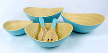 Load image into Gallery viewer, CUZINA 6pc Bamboo Serving Bowl Set
