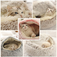 Load image into Gallery viewer, HOOPET Pet Dog Cat Bed Round Plush
