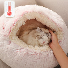 Load image into Gallery viewer, HOOPET Pet Dog Cat Bed Round Plush
