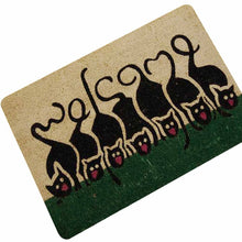 Load image into Gallery viewer, Cat Dog Paws Rubber Indoor Outdoor Anti Slip Doormat
