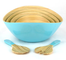 Load image into Gallery viewer, CUZINA 6pc Bamboo Serving Bowl Set
