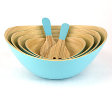 Load image into Gallery viewer, CUZINA 6pc Bamboo Serving Bowl Set
