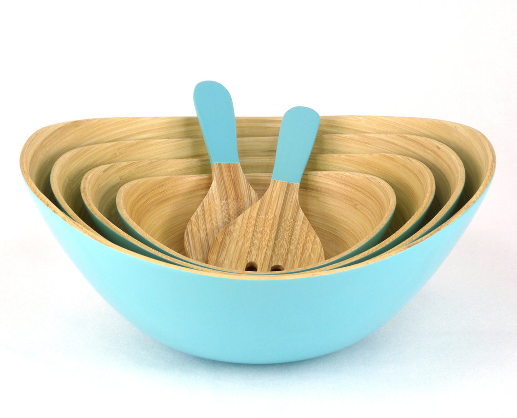 CUZINA 6pc Bamboo Serving Bowl Set