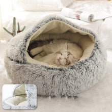 Load image into Gallery viewer, HOOPET Pet Dog Cat Bed Round Plush
