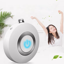 Load image into Gallery viewer, Wearable Air Purifier Necklace Mini Portable USB Air Cleaner Negative Ion Generator Low Noise Air Freshener
