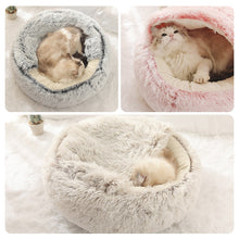 Load image into Gallery viewer, HOOPET Pet Dog Cat Bed Round Plush
