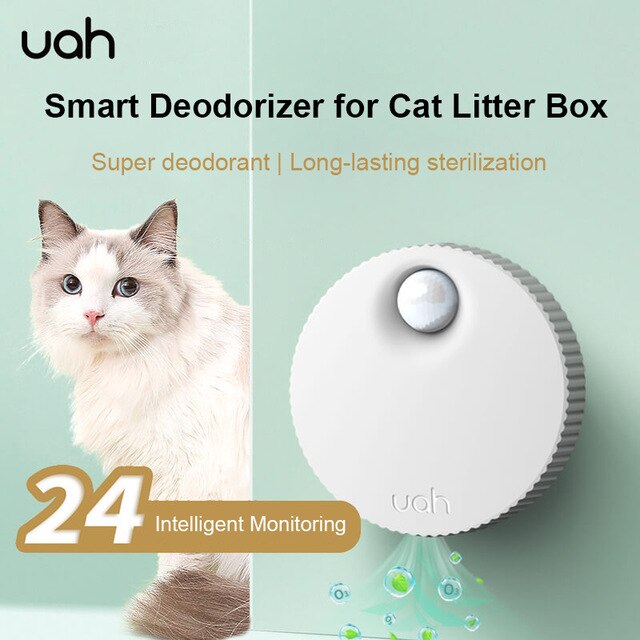 Smart Pet Deodorizer for Cat Litter Box | Air Purifier | Ozone + Anion Generator | Double-effect sterilization and deodorization