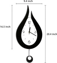 Load image into Gallery viewer, Water Drop Swing Pendulum Wall Clock
