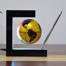 Load image into Gallery viewer, E-Shape Magnetic Levitation Floating World Globe with LED Lights
