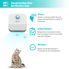 Load image into Gallery viewer, DownyPaws 4000mAh Smart Cat Odor Purifier For Cats Litter Box Deodorizer Dog Toilet Rechargeable Air Cleaner Pets Deodorization
