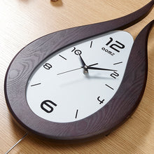 Load image into Gallery viewer, Large Wall Pendulum Wooden Clock - Nordic Swing Clock
