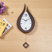 Load image into Gallery viewer, Large Wall Pendulum Wooden Clock - Nordic Swing Clock
